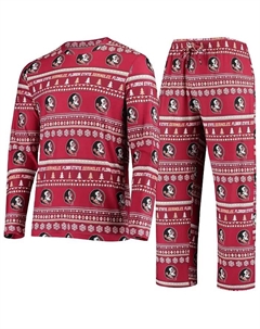 Мужской вязаный комплект Garnet Florida State Seminoles с длинными рукавами и брюками Concepts sport