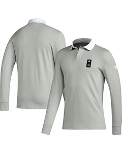 Мужская серая поло с длинным рукавом Philadelphia Union Travel 2023 года Adidas