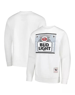 Мужская толстовка с капюшоном Bud Light White San Francisco 49ers The Crest Mitchell and ness