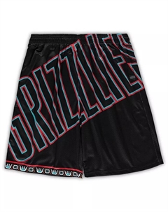Мужские шорты Memphis Grizzlies Big and Tall Hardwood Classics Big Face 2.0 черные Mitchell and ness