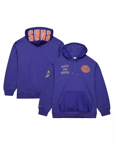 Мужская фиолетовая толстовка с капюшоном Phoenix Suns Team OG 2.0 Vintage Logo Fleece Pullover Hoodie Mitchell and ness