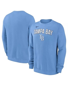 Мужской светло-голубой свитшот с подкладкой Tampa Bay Rays Nike