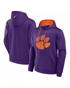 Мужская фиолетовая толстовка с капюшоном Clemson Tigers Defender Dot Faded Primary Fanatics