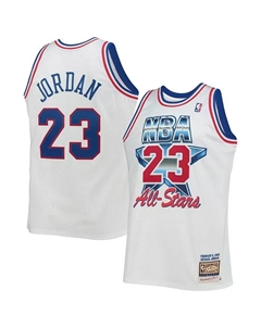 Мужская белая баскетбольная майка Michael Jordan Eastern Conference Hardwood Classics, посвященная Матчу всех звезд НБА 1992 года, лицензированная версия Mitchell and ness