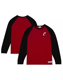 Мужская красная футболка с длинным рукавом Cincinnati Bearcats Legendary Slub Raglan Mitchell and ness
