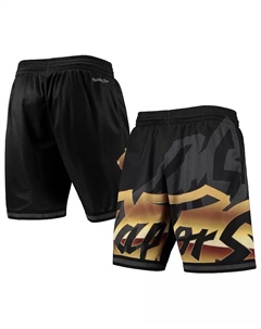 Мужские модные шорты Big Face 4.0 Toronto Raptors черного цвета Mitchell and ness