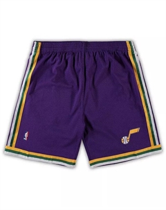 Мужские шорты Utah Jazz Big and Tall Hardwood Classics Team Swingman, фиолетовые Mitchell and ness