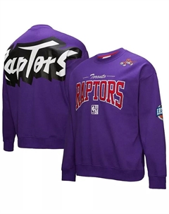 Мужская фиолетовая толстовка Toronto Raptors Hardwood Classics There Back 2.0 Vintage Mitchell and ness