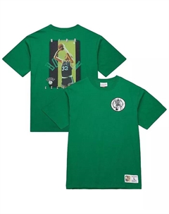 Мужская футболка Larry Kelly Green Boston Celtics Hardwood Classics NBA Legends Mitchell and ness