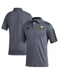 Мужская серая тренировочная поло Portland Timbers 2023 для игры на поле Adidas