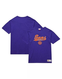 Мужская футболка Phoenix Suns Hardwood Classics с аппликацией из фетра, фиолетовая, из мулине Mitchell and ness