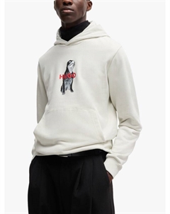 Худи HUGO из хлопка, Natural Hugo boss