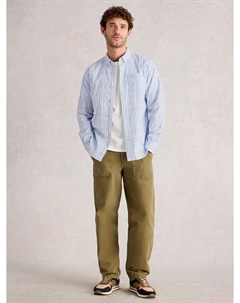 Хлопковая рубашка Salcombe с принтом в виде рыб White stuff