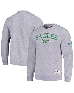 Мужская серая толстовка Philadelphia Eagles Rings 2.0 с капюшоном Mitchell and ness
