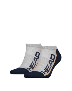 Низкие носки, 2 пары, серо-темно-синие, 39-42, дышащие и удобные Head