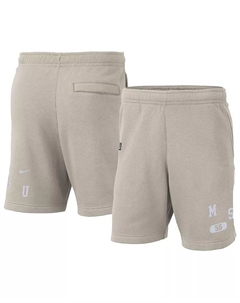 Мужские кремовые флисовые шорты Michigan State Spartans Nike