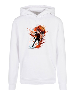 Пуловер Basic Hoodie Basketball Splash Sport HOODIE, белый F4nt4stic