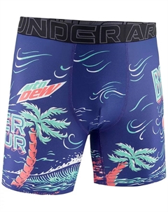 Мужские боксеры Mountain Dew с принтом Performance Tech Mesh длиной 6 дюймов Under armour