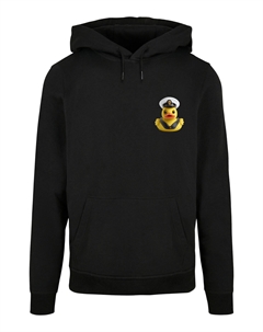Пуловер Basic Hoodie Rubber Duck Captain HOODIE UNISEX, черный F4nt4stic