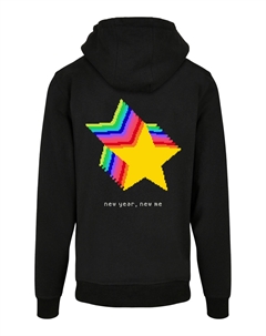 Пуловер Basic Hoodie SIlvester Party Happy People Only, черный F4nt4stic