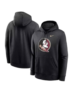 Мужская черная толстовка с капюшоном Florida State Seminoles Primetime Evergreen Club Fleece Pullover Hoodie Nike