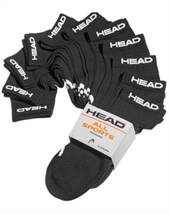 Носки Elements Sneaker, 11 пар, черные, 39-42 Head