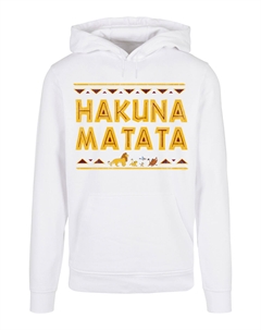 Пуловер Basic Hoodie Disney König der Löwen Hakuna Matata The Lion King, белый F4nt4stic