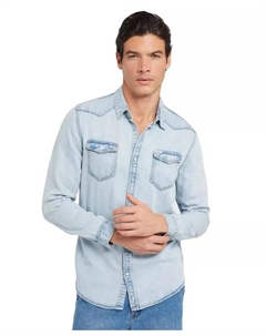 Мужская рубашка Truckee в стиле деним, синий Guess