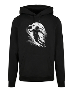 Пуловер Basic Hoodie Basketball Spieler, черный F4nt4stic