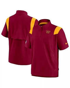 Толстовка Men's Burgundy Washington Commanders Coaches Chevron Lockup Pullover Top Nike