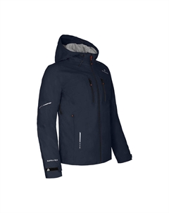 Куртка-дождевик с легкой подкладкой, из переработанного материала, водонепроницаемость 20 000 мм водяного столба, синяя Bergson