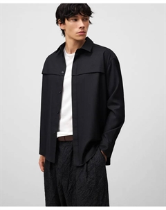 Мужская рубашка с горизонтальной складкой, черный Adolfo dominguez