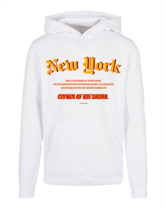 Пуловер Basic Hoodie New York HOODIE, белый F4nt4stic