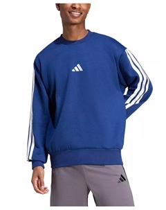 Мужской флисовый свитшот Essentials с тремя полосками, синий Adidas