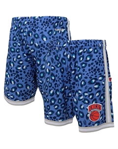 Мужские шорты New York Knicks Hardwood Classics Swingman в синем и белом цветах от Uninterrupted Mitchell and ness