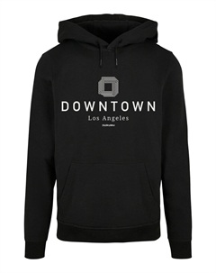 Пуловер Basic Hoodie Downtown LA HOODIE, черный F4nt4stic
