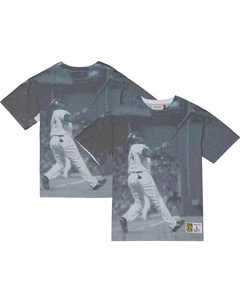 Мужская футболка David Ortiz Boston Red Sox Cooperstown Collection Highlight с сублимированным принтом игрока Mitchell and ness