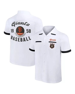 Мужская рубашка на пуговицах для боулинга Darius Rucker Collection от White San Francisco Giants Fanatics