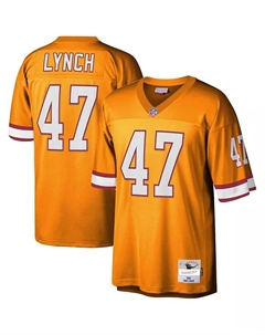 Мужская футболка John Lynch Orange Tampa Bay Buccaneers Big and Tall 1995 Legacy Retired Player Jersey Mitchell and ness