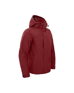 Куртка-дождевик на подкладке, водонепроницаемая, дышащая, красного цвета Bergson