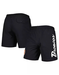 Мужские черные шорты Denver Broncos Team Essentials из нейлона Mitchell and ness