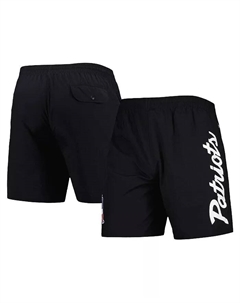 Мужские черные шорты New England Patriots Team Essentials из нейлона Mitchell and ness