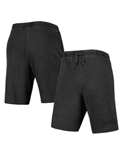 Мужские черные шорты Los Angeles Lakers из френч терри с тонированным флисом Mitchell and ness