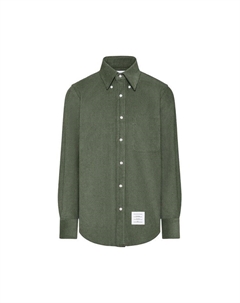 Рубашка Button Down Long-Sleeve Shirt in Narrow Wale Corduroy 'Light Green' Thom browne