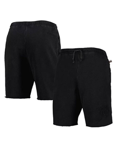 Мужские черные шорты Philadelphia 76ers из френч терри с тонированным флисом Mitchell and ness