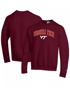 Мужская бордовая толстовка Virginia Tech Hokies с арочным логотипом Champion