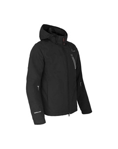 Велосипедная куртка-дождевик с сетчатой подкладкой, водонепроницаемость 12000 мм водяного столба, черная Bergson