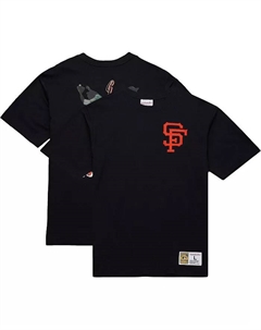 Мужская футболка с винтажным логотипом Willie Mays из коллекции Legends San Francisco Giants, черная Mitchell and ness