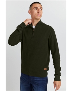 Пуловер Warmer Strick mit halbem Reißverschluss BHCodford, зеленый Blend