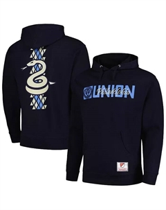 Мужской синий худи Philadelphia Union 2024 Hook Snake с застежкой-молнией Mitchell and ness